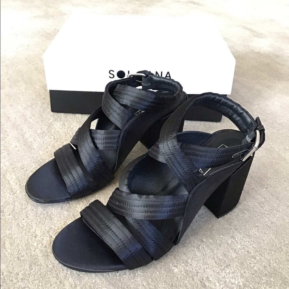 SOL SANA Satin Criss Cross Sandals